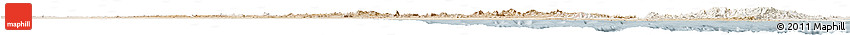 Satellite Horizon Map of Red Sea, lighten