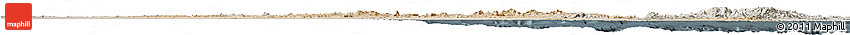 Satellite Horizon Map of Red Sea, semi-desaturated