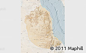 Satellite Map of Red Sea, lighten