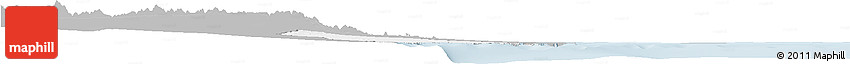 Gray Horizon Map of Port Sudan, single color outside
