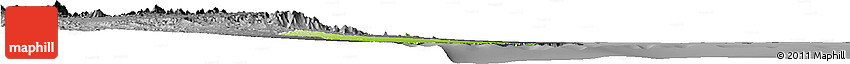 Physical Horizon Map of Port Sudan, darken, desaturated