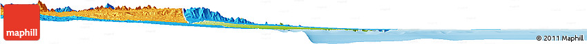 Physical Horizon Map of Port Sudan, political outside