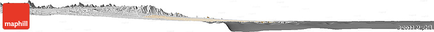 Satellite Horizon Map of Port Sudan, desaturated