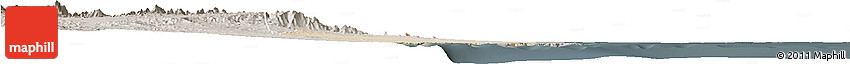Satellite Horizon Map of Port Sudan, semi-desaturated