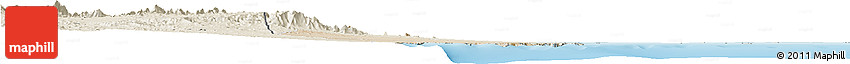 Satellite Horizon Map of Port Sudan, shaded relief outside