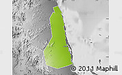 Physical Map of Port Sudan, desaturated
