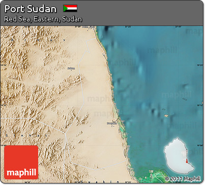 Satellite Map of Port Sudan