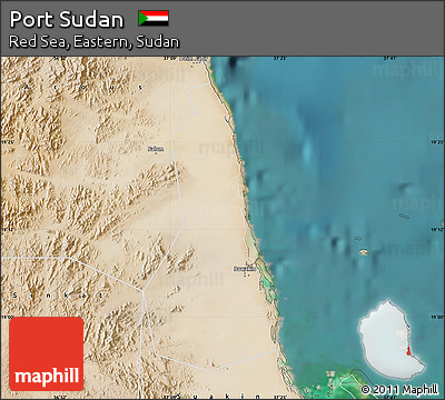 Satellite Map of Port Sudan