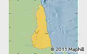 Savanna Style Map of Port Sudan, single color outside