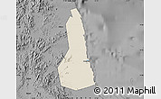 Shaded Relief Map of Port Sudan, darken, desaturated