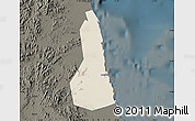 Shaded Relief Map of Port Sudan, darken