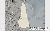 Shaded Relief Map of Port Sudan, darken, semi-desaturated