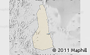Shaded Relief Map of Port Sudan, desaturated
