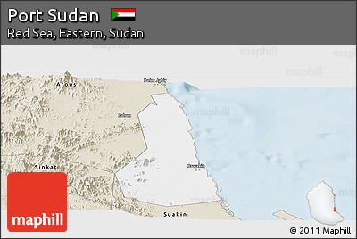 Classic Style Panoramic Map of Port Sudan
