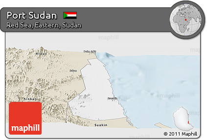 Classic Style Panoramic Map of Port Sudan
