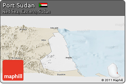 Classic Style Panoramic Map of Port Sudan