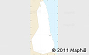 Classic Style Simple Map of Port Sudan, single color outside