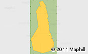 Savanna Style Simple Map of Port Sudan, cropped outside