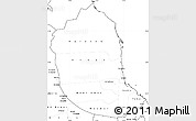 Blank Simple Map of Red Sea