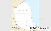 Classic Style Simple Map of Red Sea