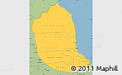 Savanna Style Simple Map of Red Sea