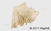 Satellite 3D Map of Tokar, cropped outside