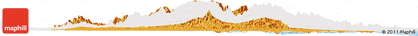 Political Horizon Map of Tokar, single color outside