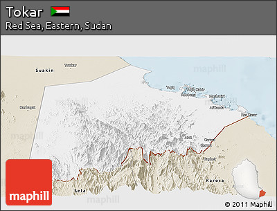 Classic Style Panoramic Map of Tokar