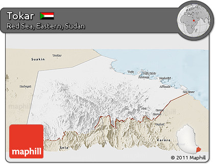 Classic Style Panoramic Map of Tokar