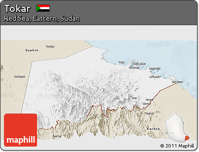 Classic Style Panoramic Map of Tokar