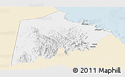 Classic Style Panoramic Map of Tokar, single color outside