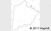 Blank Simple Map of Tokar, cropped outside, no labels