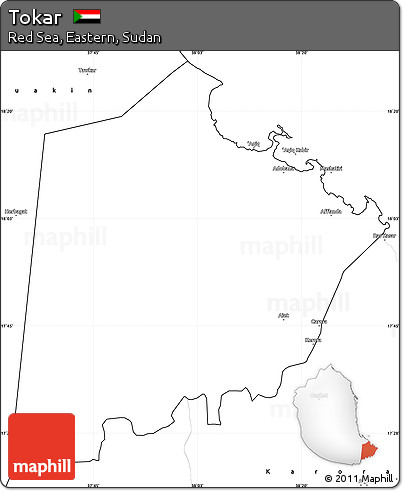 Blank Simple Map of Tokar