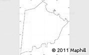 Blank Simple Map of Tokar, no labels