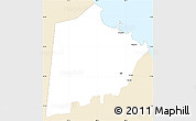 Classic Style Simple Map of Tokar, single color outside