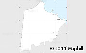 Silver Style Simple Map of Tokar, single color outside