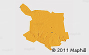 Political 3D Map of Juba, cropped outside