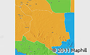 Political 3D Map of Juba