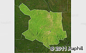 Satellite 3D Map of Juba, darken