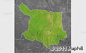 Satellite 3D Map of Juba, desaturated