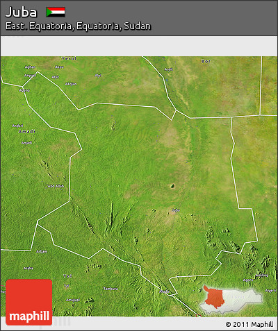 Satellite 3D Map of Juba