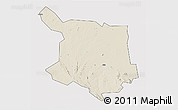Shaded Relief 3D Map of Juba, cropped outside