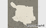 Shaded Relief 3D Map of Juba, darken
