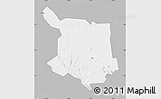 Gray Map of Juba, single color outside