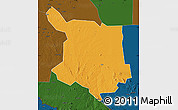 Political Map of Juba, darken