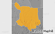 Political Map of Juba, desaturated