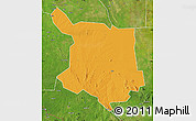 Political Map of Juba, satellite outside