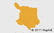 Political Map of Juba, single color outside