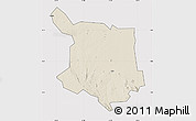 Shaded Relief Map of Juba, cropped outside