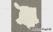 Shaded Relief Map of Juba, darken